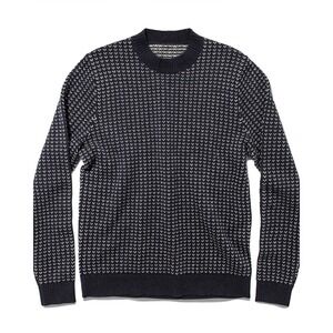 Taylor Stitch The Rangeley Sweater Navy Cash Merino Wool Cashmere 42 L